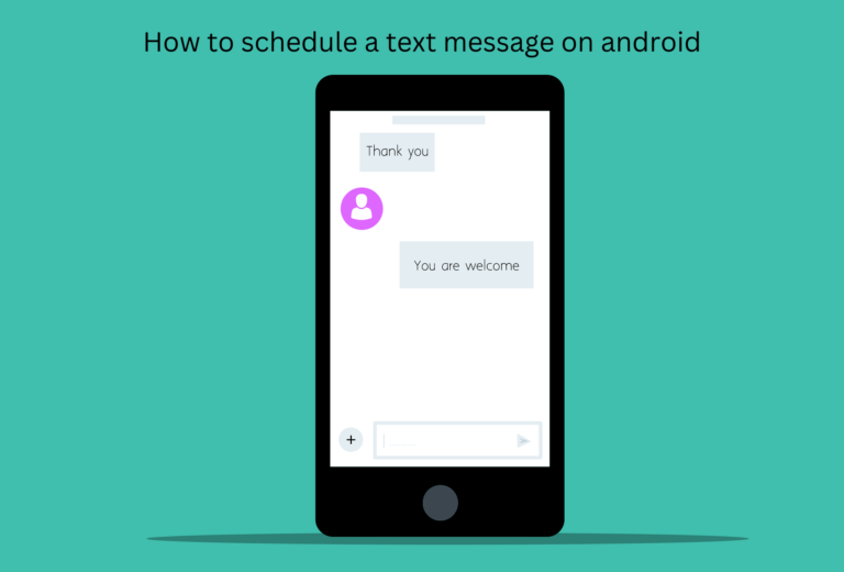 how to schedule a text message on android