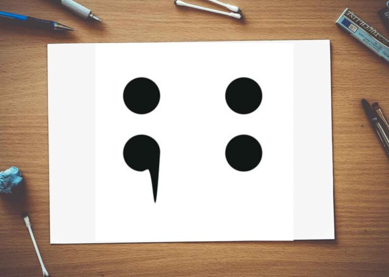 Semicolon vs Colon