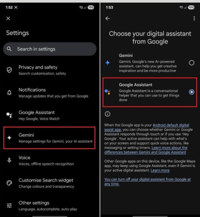 How to Turn Off Gemini on Android Phones