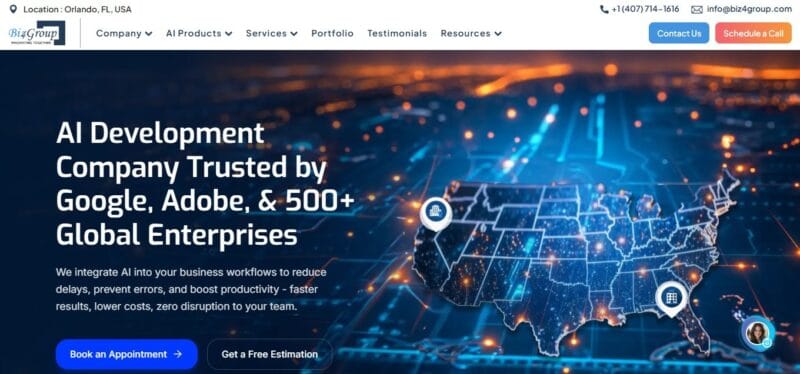 Top 10 AI Integration Companies in the USA
