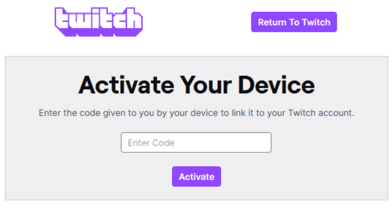 Twitch TV Activate