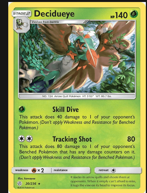Pokémon TCG Decidueye ex Deck